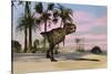 Tyrannosaurus Rex Hunting for its Next Meal-null-Stretched Canvas