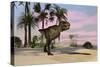 Tyrannosaurus Rex Hunting for its Next Meal-null-Stretched Canvas