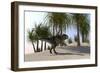 Tyrannosaurus Rex Hunting for its Next Meal-null-Framed Art Print