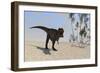 Tyrannosaurus Rex Hunting in an Open Desert-null-Framed Art Print