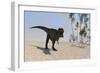 Tyrannosaurus Rex Hunting in an Open Desert-null-Framed Art Print