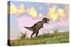 Tyrannosaurus Rex Hunting in an Open Field-null-Stretched Canvas