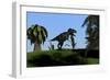Tyrannosaurus Rex Hunting in an Open Field-null-Framed Premium Giclee Print