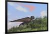 Tyrannosaurus Rex Hunting in an Open Field-null-Framed Art Print