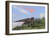 Tyrannosaurus Rex Hunting in an Open Field-null-Framed Art Print