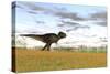 Tyrannosaurus Rex in a Grassy Field-null-Stretched Canvas