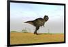 Tyrannosaurus Rex in a Grassy Field-null-Framed Art Print