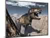 Tyrannosaurus Rex Roaring in a Canyon-Stocktrek Images-Mounted Art Print