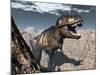 Tyrannosaurus Rex Roaring in a Canyon-Stocktrek Images-Mounted Art Print