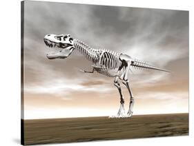 Tyrannosaurus Rex Skeleton-null-Stretched Canvas