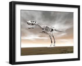 Tyrannosaurus Rex Skeleton-null-Framed Art Print