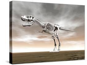 Tyrannosaurus Rex Skeleton-null-Stretched Canvas