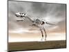 Tyrannosaurus Rex Skeleton-null-Mounted Art Print