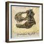 Tyrannosaurus Rex Skull-Daniel Patrick Kessler-Framed Giclee Print