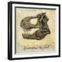 Tyrannosaurus Rex Skull-Daniel Patrick Kessler-Framed Giclee Print