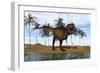 Tyrannosaurus Rex Standing on the Shoreline-null-Framed Premium Giclee Print