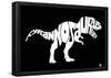 Tyrannosaurus Rex Text Poster-null-Framed Poster