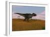Tyrannosaurus Rex Walking across a Grassy Field-null-Framed Art Print