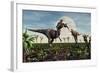 Tyrannosaurus Rex with a Freshly Killed Young Sauropod Dinosaur-null-Framed Art Print