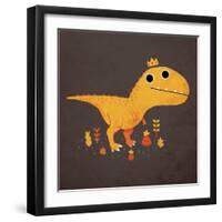 Tyrant Lizard King-Michael Buxton-Framed Art Print