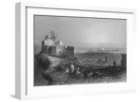 Tyre, from the Mainland-William Henry Bartlett-Framed Giclee Print