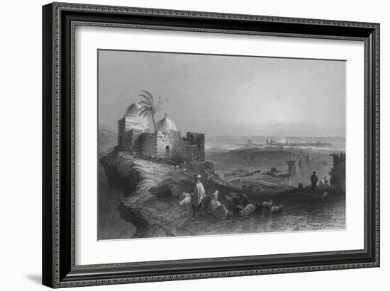 Tyre, from the Mainland-William Henry Bartlett-Framed Giclee Print