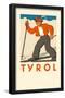 Tyrol Skier-null-Framed Poster