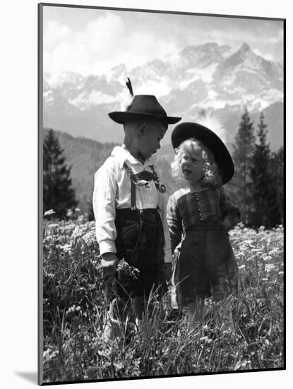 Tyrolean Children-null-Mounted Photographic Print