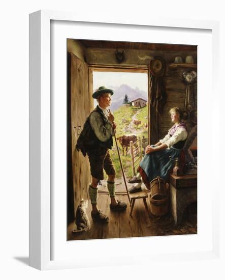 Tyrolean Couple-Emil Karl Rau-Framed Giclee Print