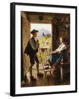 Tyrolean Couple-Emil Karl Rau-Framed Giclee Print