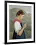 Tyrolean Girl Contemplating a Crucifix, 1865-Rudolph Friedrich Wasmann-Framed Giclee Print