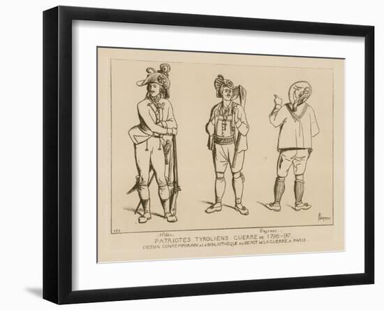 Tyrolean Patriots, War of 1796-1797-Raphael Jacquemin-Framed Giclee Print