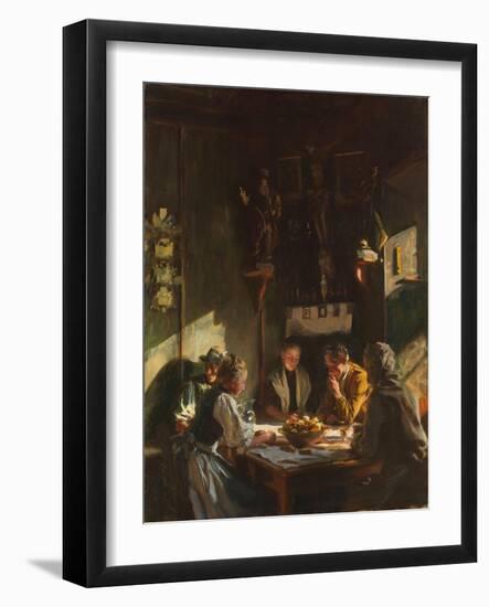 Tyrolese Interior, 1915-John Singer Sargent-Framed Giclee Print