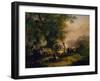 Tyrolese " Standschuetzen" (marksmen).-Friedrich Gauermann-Framed Giclee Print