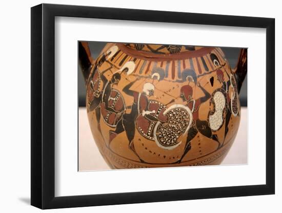 Tyrrhenian Group Amphora with Phalanx-null-Framed Photographic Print