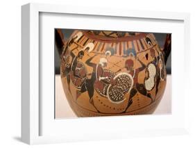 Tyrrhenian Group Amphora with Phalanx-null-Framed Photographic Print