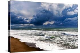 Tyrrhenian Sea, Capalbio beach, Province of Grosseto, Maremma, Tuscany-Nico Tondini-Stretched Canvas