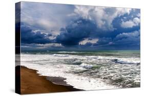 Tyrrhenian Sea, Capalbio beach, Province of Grosseto, Maremma, Tuscany-Nico Tondini-Stretched Canvas