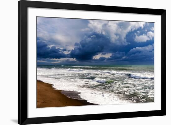 Tyrrhenian Sea, Capalbio beach, Province of Grosseto, Maremma, Tuscany-Nico Tondini-Framed Photographic Print