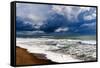 Tyrrhenian Sea, Capalbio beach, Province of Grosseto, Maremma, Tuscany-Nico Tondini-Framed Stretched Canvas