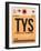 TYS Knoxville Luggage Tag I-NaxArt-Framed Art Print