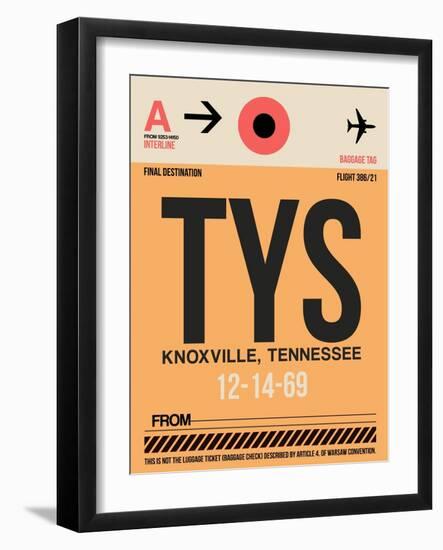 TYS Knoxville Luggage Tag I-NaxArt-Framed Art Print