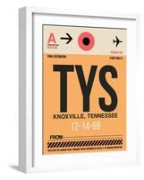 TYS Knoxville Luggage Tag I-NaxArt-Framed Art Print