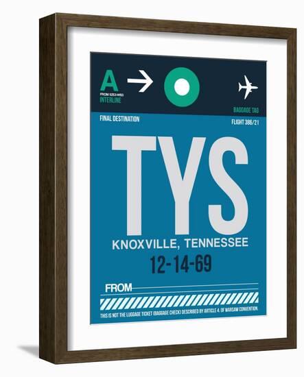 TYS Knoxville Luggage Tag II-NaxArt-Framed Art Print