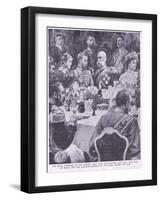 Tzar of Russia and the Austrian Emperor at a Banquet before the War-Charles Mills Sheldon-Framed Giclee Print