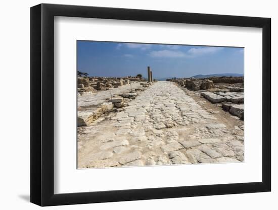 Tzippori (Or Sepphoris, or Zippori) National Park, the Cardo with the Original Roman Stone Floor-Massimo Borchi-Framed Photographic Print