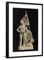 U 9, U Boot, Deutscher Seemann, Kaiserflagge-null-Framed Giclee Print