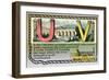 U and V-null-Framed Premium Giclee Print