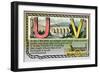 U and V-null-Framed Art Print