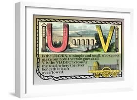 U and V-null-Framed Art Print